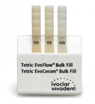 Tetric EvoFlow Bulk Fill and Tetric EvoCeram Bulk Fill Shade Guide