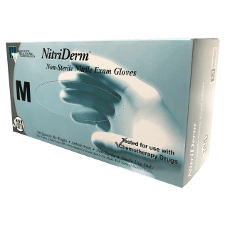 NitriDerm Nitrile Powder-free Gloves, Medium