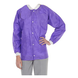 Extra-Safe Lab Coats, Medium, Deep Purple