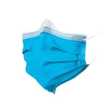 BeeSure Vibe Earloop Masks - Level 3, 4-Ply, Luminous Blue