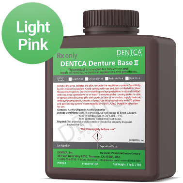 SprintRay DENTCA Denture Base II, Resin, Light Pink