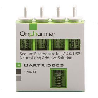 Onset Buffering System, Anesthetic Preparation, Cartridge Connectors and Sodium Bicarbonate Cartridges