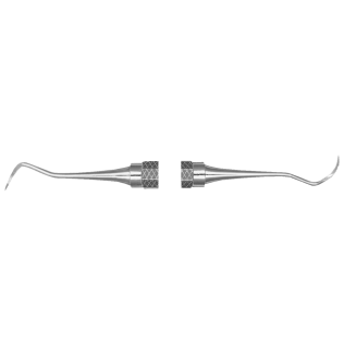 HuFriedy Double End Sickle Scalers, #204S, 7 Satin Steel Colours Handle