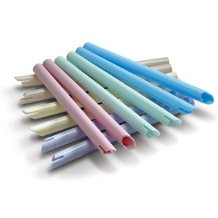 Pastel Oral Evacuator Tips, Bendable vented tips, colors, 100/bag
