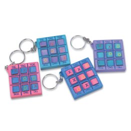 4 TIC TAC TOE KEY RINGS